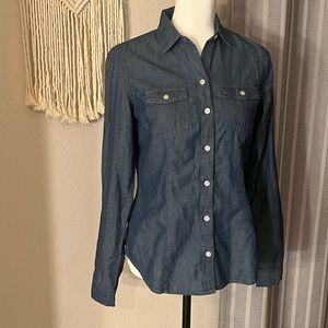NWOT LOFT denim top